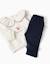 Ensemble sweat et pantalon de jogging en coton peigné Blanc 4 - vertbaudet enfant 
