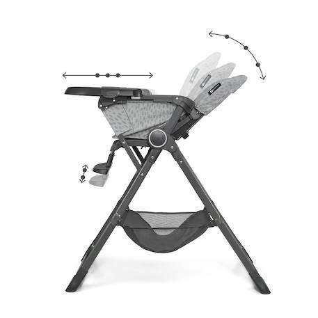 Kinderkraft highchair foldee - chaise de salle à manger pliable Beige+Green+Gris+Vert 16 - vertbaudet enfant 