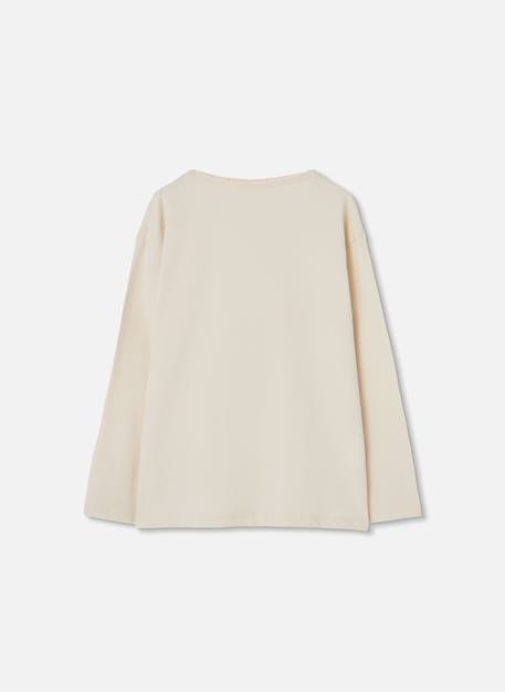 T-shirt en maille fille avec cœurs Blanc 2 - vertbaudet enfant 