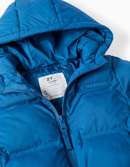 Doudoune thermique avec capuche et poches Bleu 3 - vertbaudet enfant 