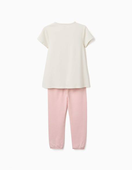 Pyjama à manches courtes en coton avec masque rembourré Blanc 2 - vertbaudet enfant 