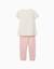 Pyjama à manches courtes en coton avec masque rembourré Blanc 2 - vertbaudet enfant 