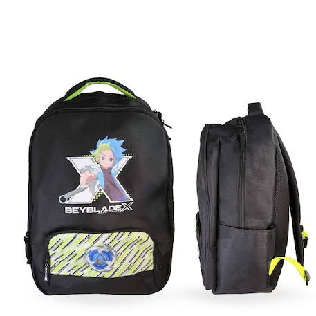 Sac à dos scolaire 2 compartiments Beyblade X - 38 cm Noir 1 - vertbaudet enfant 