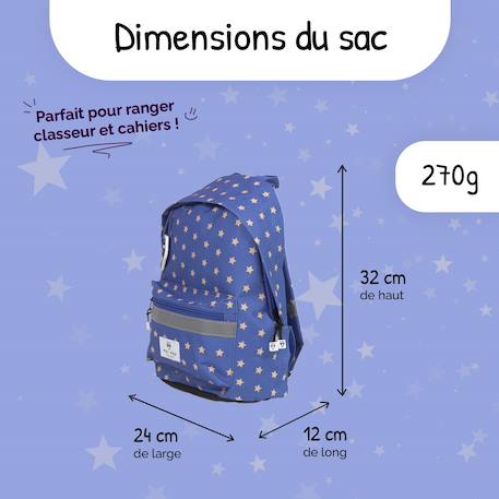 Mini sac à dos de maternelle Catch Bleu 3 - vertbaudet enfant 
