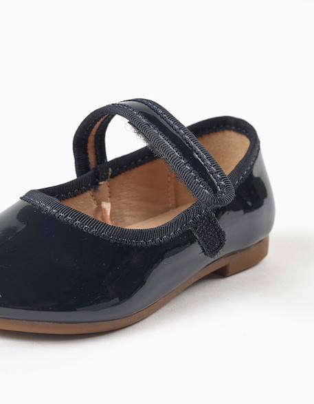 Babies vernies avec fermeture à scratch Bleu 4 - vertbaudet enfant 