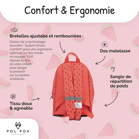 Mini sac à dos de maternelle Tutti Frutti Rouge 4 - vertbaudet enfant 