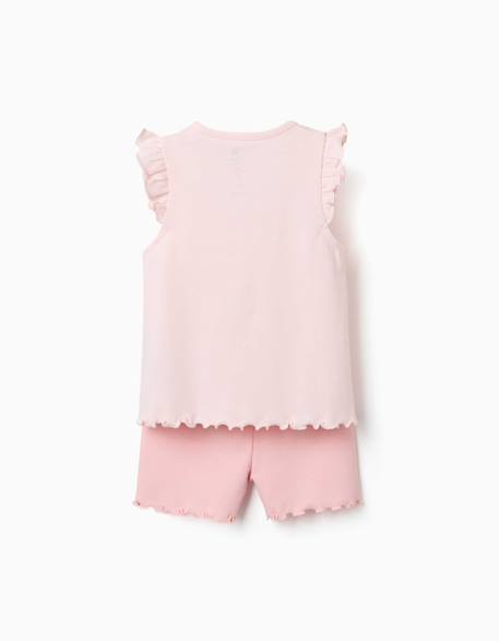 Pyjama short avec imprimé minnie & figaro Rose clair 2 - vertbaudet enfant 