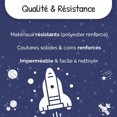 Cartable réversible 2 compartiments Cosmo - 38 cm Bleu 6 - vertbaudet enfant 