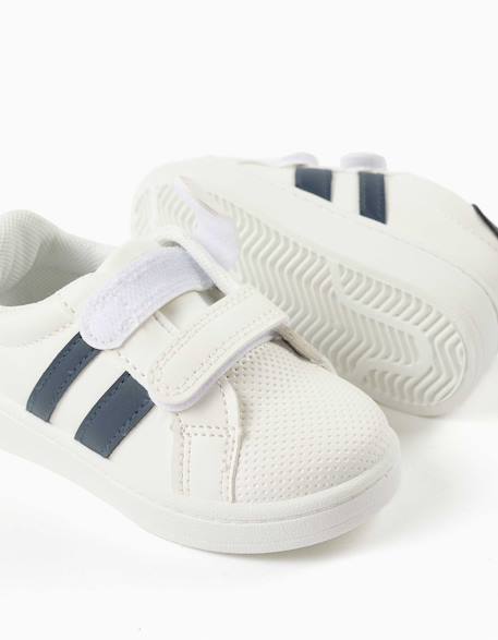 Baskets à rayures avec fermeture à scratch Bleu 4 - vertbaudet enfant 
