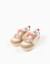 Baskets bi-matière à scratch zy move Rose 2 - vertbaudet enfant 