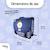 Cartable réversible 2 compartiments Daisy- 38 cm Bleu 3 - vertbaudet enfant 