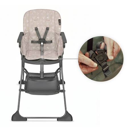 Kinderkraft highchair foldee - chaise de salle à manger pliable Beige+Green+Gris+Vert 5 - vertbaudet enfant 