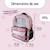 Sac à dos scolaire réversible 2 compartiments  Happy Blush Rose 3 - vertbaudet enfant 