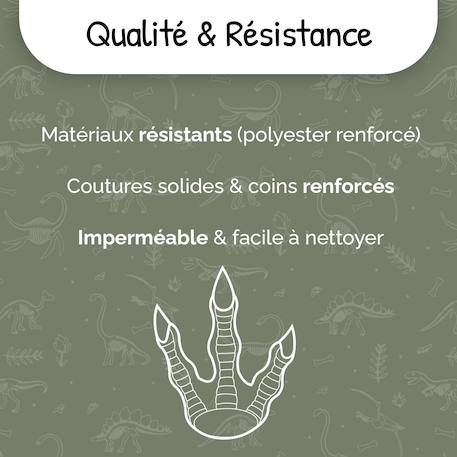 Cartable réversible 2 compartiments  Jurassic - 38 cm Vert 6 - vertbaudet enfant 