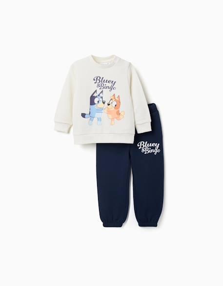 Ensemble de jogging en coton avec imprimé bluey Bleu foncé 1 - vertbaudet enfant 