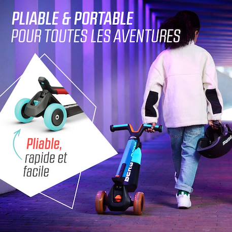 Trottinette pour enfants, 2+ ans, pliable, nexo menthe Blue+Lime+Mint+Red 22 - vertbaudet enfant 