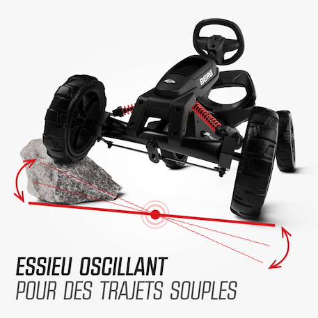 Kart à pédales pour enfants 2+ ans Black+Blue 6 - vertbaudet enfant 