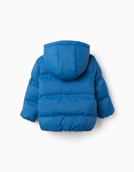 Doudoune thermique avec capuche et poches Bleu 2 - vertbaudet enfant 