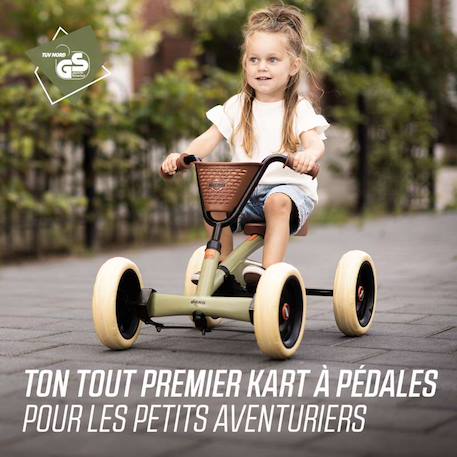 Kart à pédales pour enfants, 2+ ans, buzzy retro vert Green 3 - vertbaudet enfant 