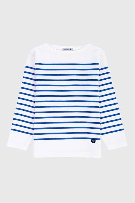 Marinière col bateau en coton amiral enfant Blanc/braise+Blanc/etoile+Blanc/navire+Navire/blanc+Navire/braise 4 - vertbaudet enfant 