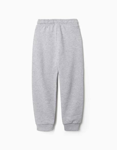 Pantalon de jogging ajusté en molleton avec poches et imprimé zy Bleu foncé+Gris clair+Vert foncé 5 - vertbaudet enfant 