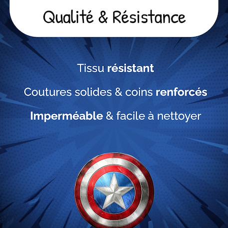 Cartable à roulettes 2 compartiments Marvel Avengers - 38 cm Noir 6 - vertbaudet enfant 