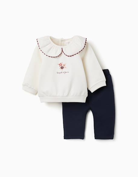 Bébé-Ensemble sweat et pantalon de jogging en coton peigné
