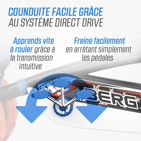 Kart à pédales pour enfants, 2+ ans, buzzy nitro 2-in-1 Blue/orange 6 - vertbaudet enfant 