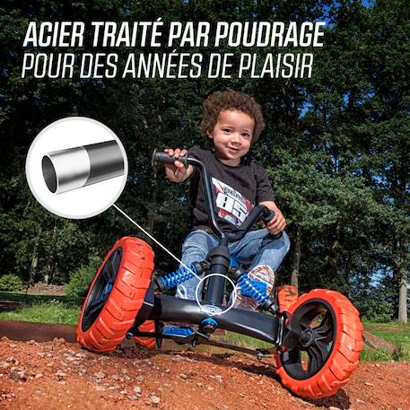 Kart à pédales pour enfants, 2+ ans, buzzy nitro Blue/orange 5 - vertbaudet enfant 