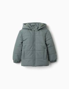 Doudoune avec capuche et doublure en polaire  - vertbaudet enfant