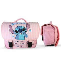 -Cartable scolaire 2 compartiments Disney Stitch - 38 cm