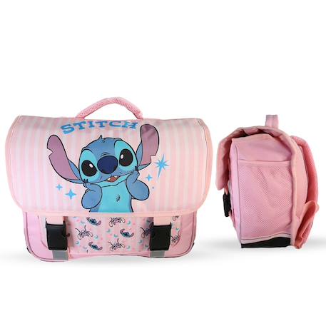 Fille-Cartable scolaire 2 compartiments Disney Stitch - 38 cm