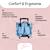 Cartable à roulettes 2 compartiments Cybel Licorne - 38 cm Bleu 4 - vertbaudet enfant 