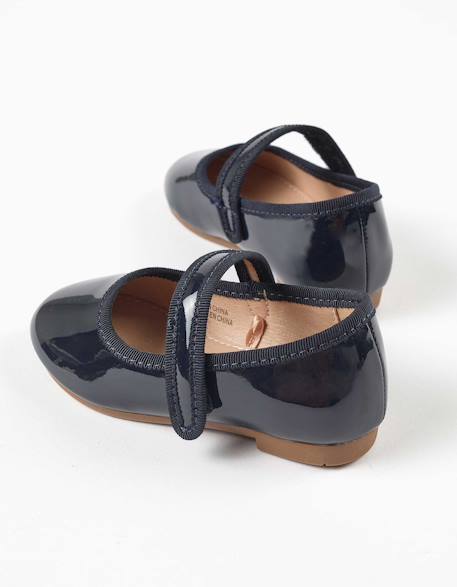 Babies vernies avec fermeture à scratch Bleu 3 - vertbaudet enfant 