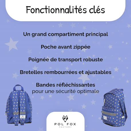 Mini sac à dos de maternelle Catch Bleu 2 - vertbaudet enfant 