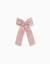Barrette à cheveux avec grand nœud Rose clair 1 - vertbaudet enfant 