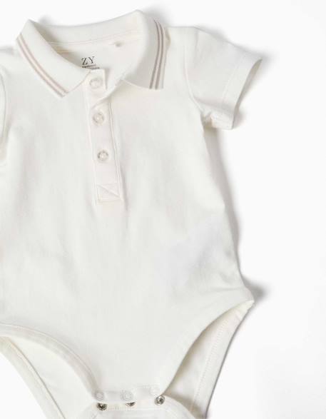 Ensemble body et salopette en coton Vert clair 3 - vertbaudet enfant 