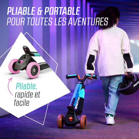 Trottinette pour enfants, 2+ ans, pliable, nexo menthe Blue+Lime+Mint+Red 16 - vertbaudet enfant 