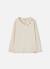 T-shirt en maille fille avec cœurs Blanc 3 - vertbaudet enfant 