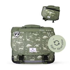 -Cartable réversible 1 compartiment Jurassic - 35 cm