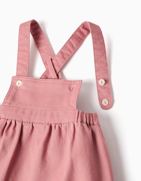 Body à motif fleuri + robe salopette Rose 4 - vertbaudet enfant 