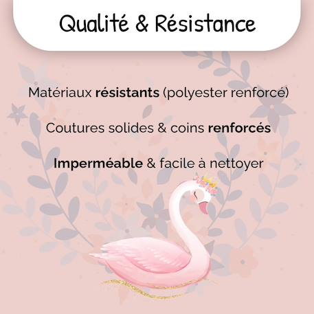 Sac à dos scolaire à roulettes 2 compartiments Phileas Cygne - 45 cm Bleu 6 - vertbaudet enfant 