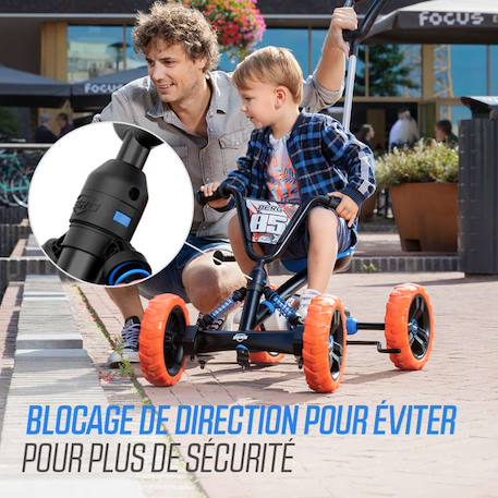 Kart à pédales pour enfants, 2+ ans, buzzy nitro 2-in-1 Blue/orange 4 - vertbaudet enfant 