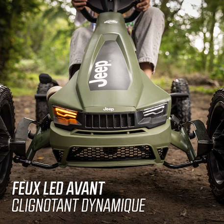 Kart à pédales pour enfants, 5+ ans, jeep rally cherokee Green 6 - vertbaudet enfant 