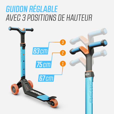 Trottinette pour enfants, 2+ ans, pliable, nexo menthe Blue+Lime+Mint+Red 2 - vertbaudet enfant 