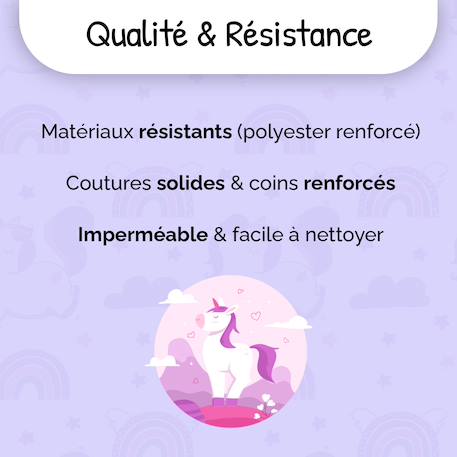 Cartable scolaire 2 compartiments Cybel Licorne Céleste- 38 cm Violet 6 - vertbaudet enfant 