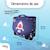 Cartable réversible 2 compartiments Shark - 38 cm Bleu 3 - vertbaudet enfant 