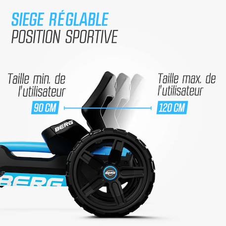 Kart à pédales pour enfants 2+ ans Black+Blue 8 - vertbaudet enfant 