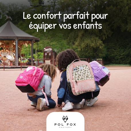 Sac à dos scolaire réversible 2 compartiments Crush Rose 5 - vertbaudet enfant 