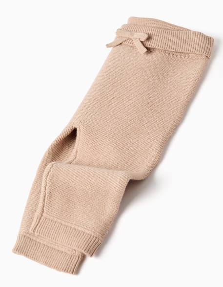 Ensemble pull et pantalon en maille Beige clair 4 - vertbaudet enfant 